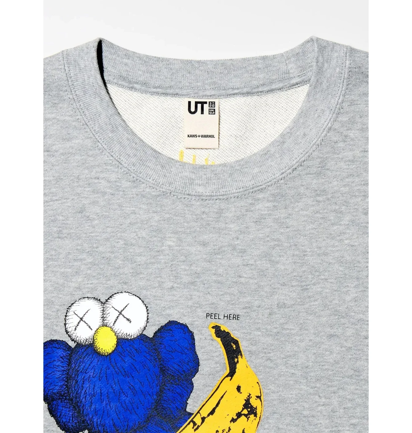 Світшот унісекс Uniqlo Kaws Warhol Graphic Sweatshirt Grey E472951-000