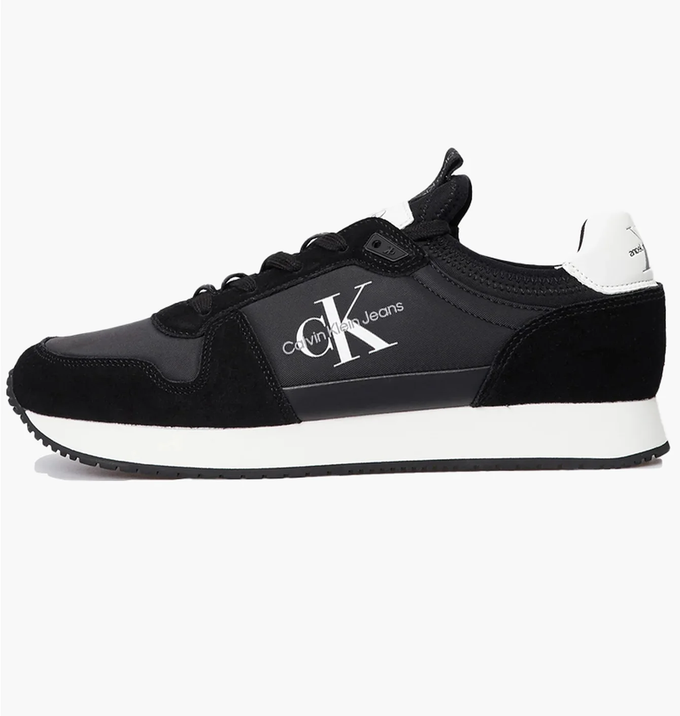 Кросівки жіночі Calvin klein Runner Sock Laceup Ny-Lth Black YM0YM00553