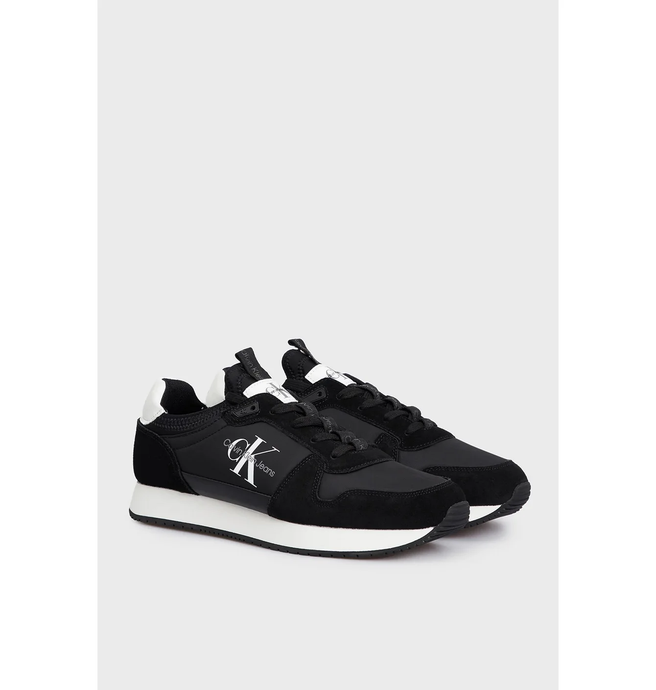 Кросівки жіночі Calvin klein Runner Sock Laceup Ny-Lth Black YM0YM00553