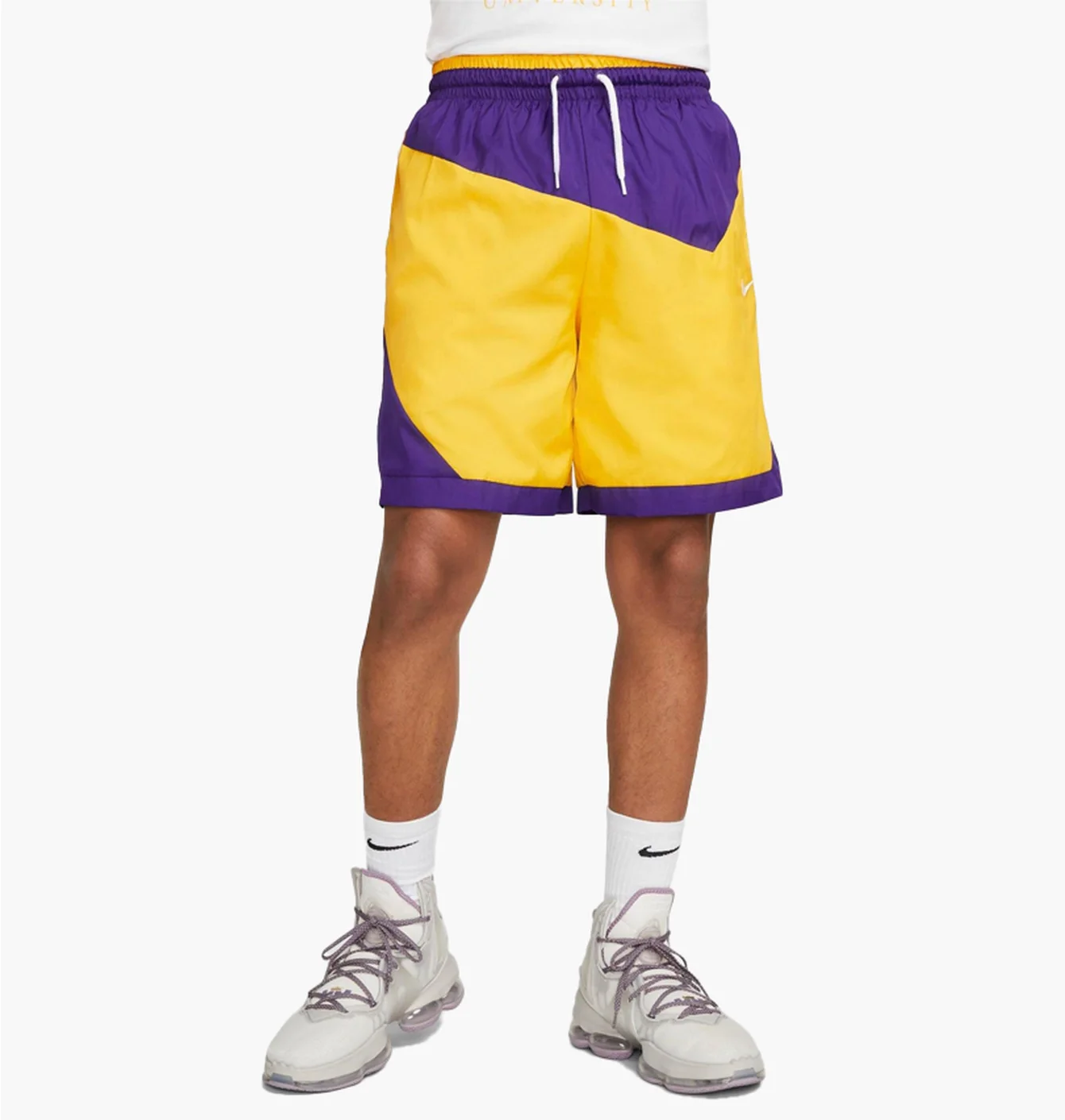 Шорти чоловічі Nike Dna 8 Woven Basketball Shorts Yellow/Violet DH7559-547