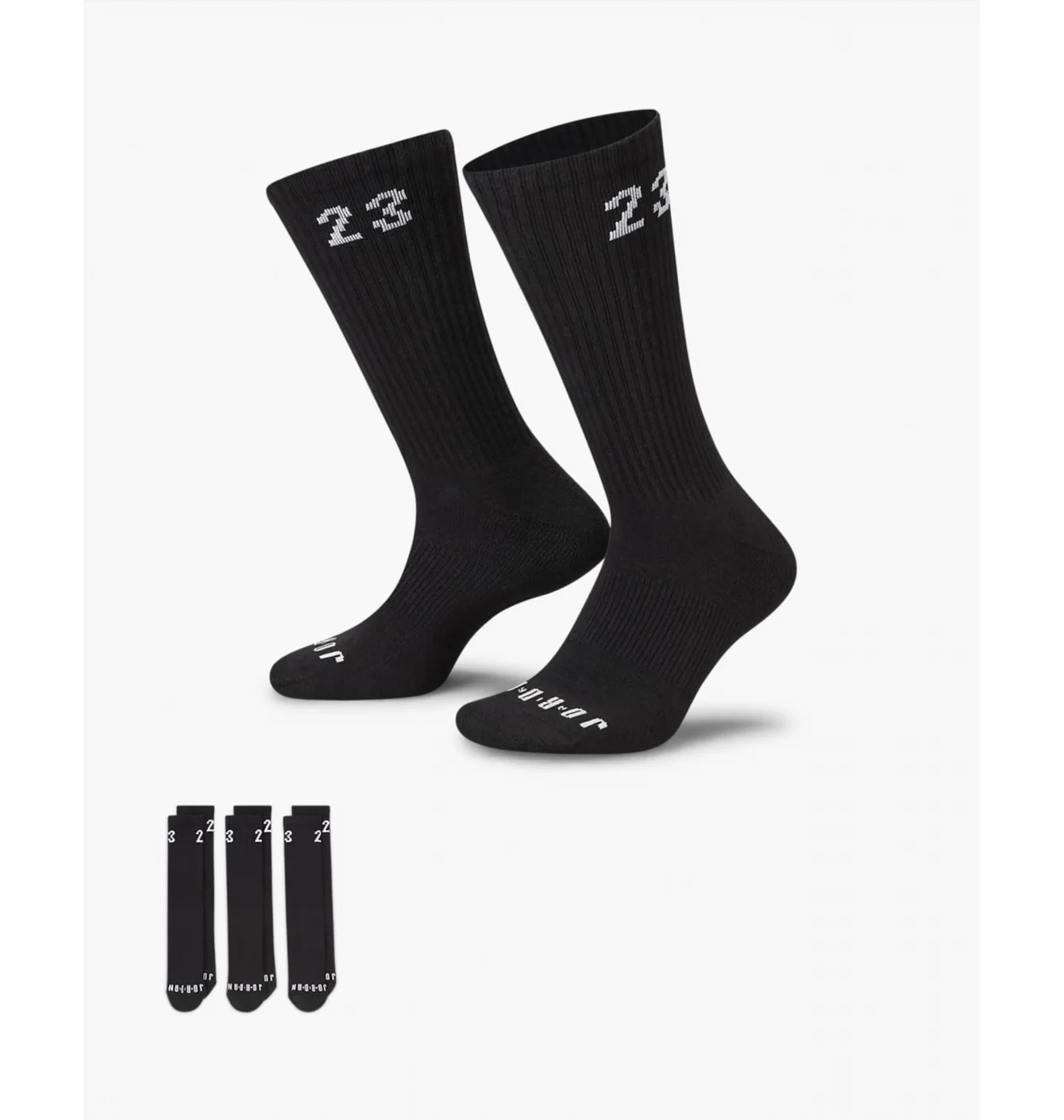 Шкарпетки унісекс Air Jordan U Essential Crew (3 пари) Black DA5718-010
