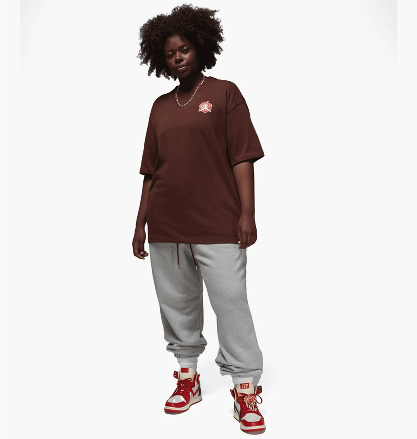 Футболка жіноча Air Jordan X Teyana Taylor Vintage T-Shirt Brown FB2640-227