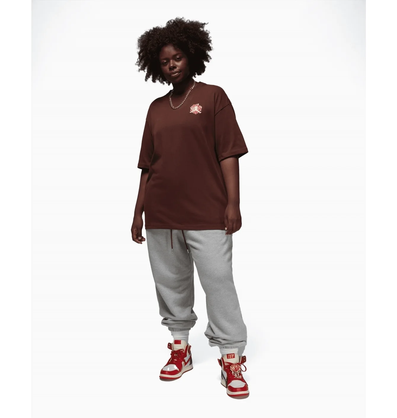Футболка жіноча Air Jordan X Teyana Taylor Vintage T-Shirt Brown FB2640-227