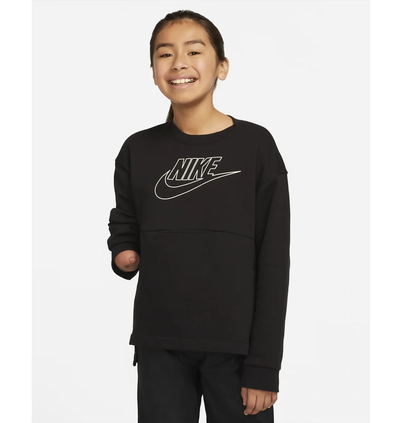 Світшот дитячий Nike U Flyease Play Crew Black DM8539-010