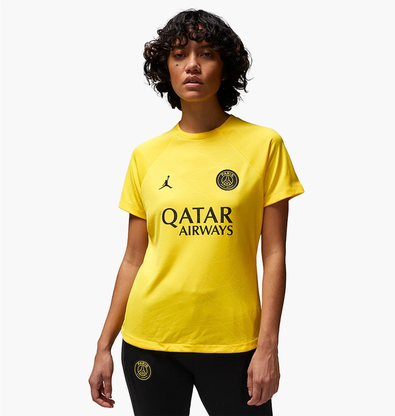 Футболка жіноча Air Jordan X Psg 22/23 Pre-Match 4Th Dri-Fit Ss Shirt Yellow DR4913-720