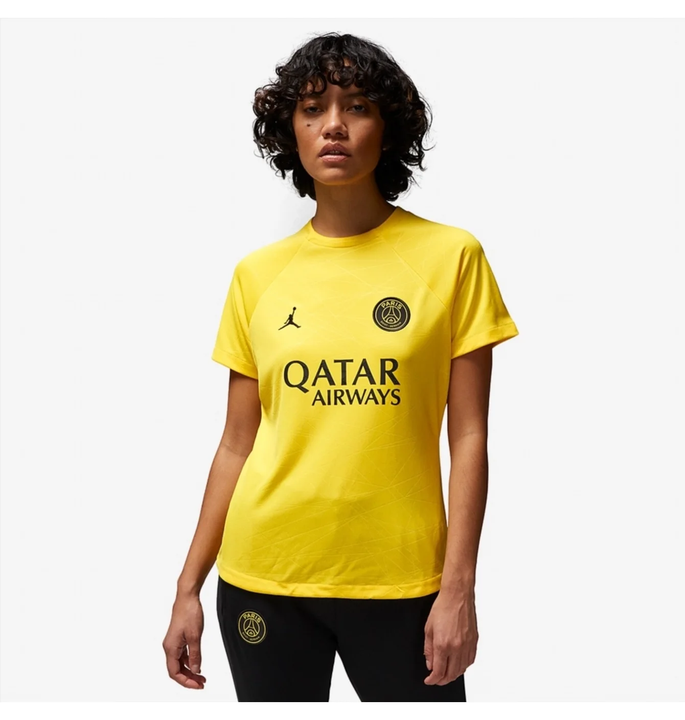 Футболка жіноча Air Jordan X Psg 22/23 Pre-Match 4Th Dri-Fit Ss Shirt Yellow DR4913-720