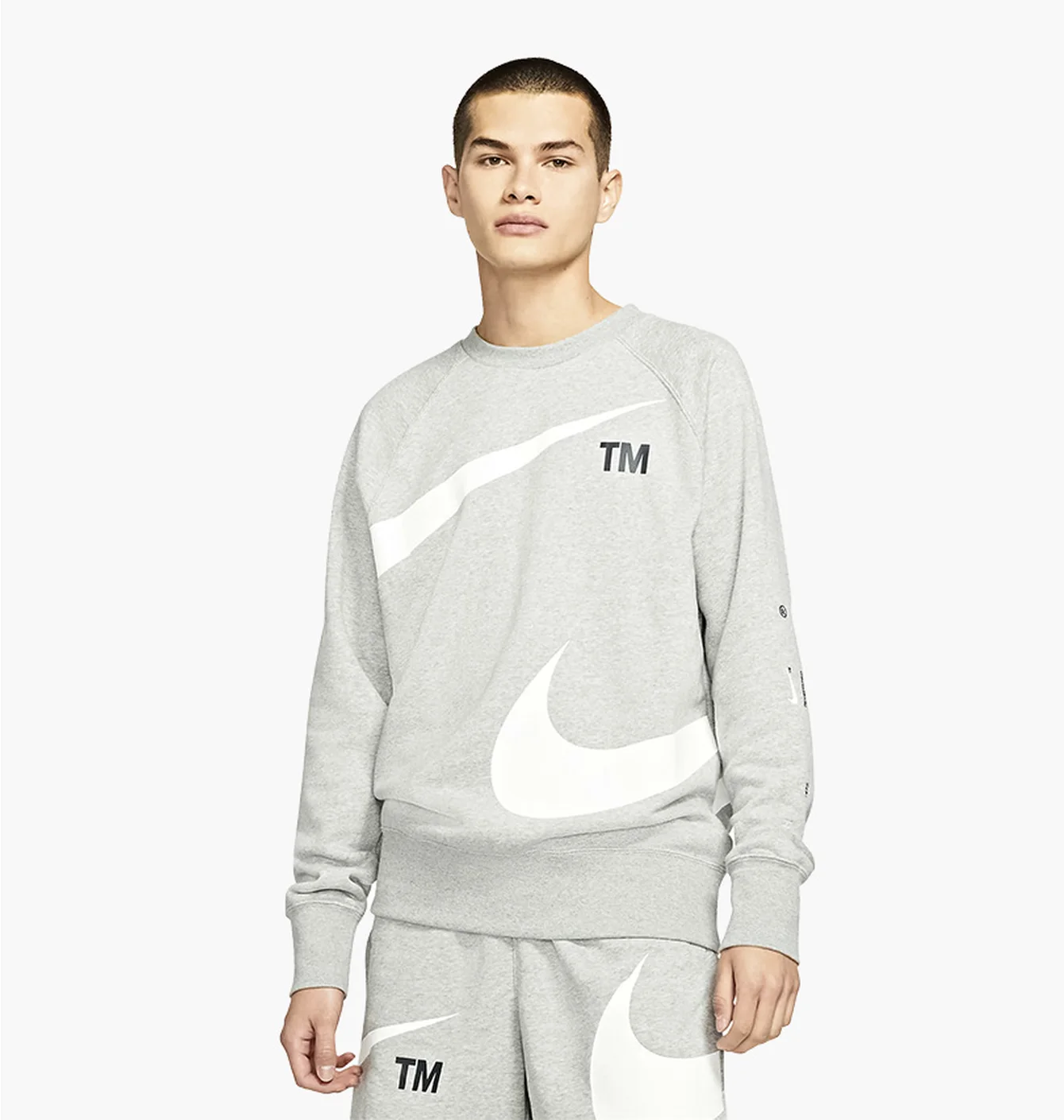 Світшот чоловічий Nike M Nsw Swoosh Sbb Crew White DD5993-063