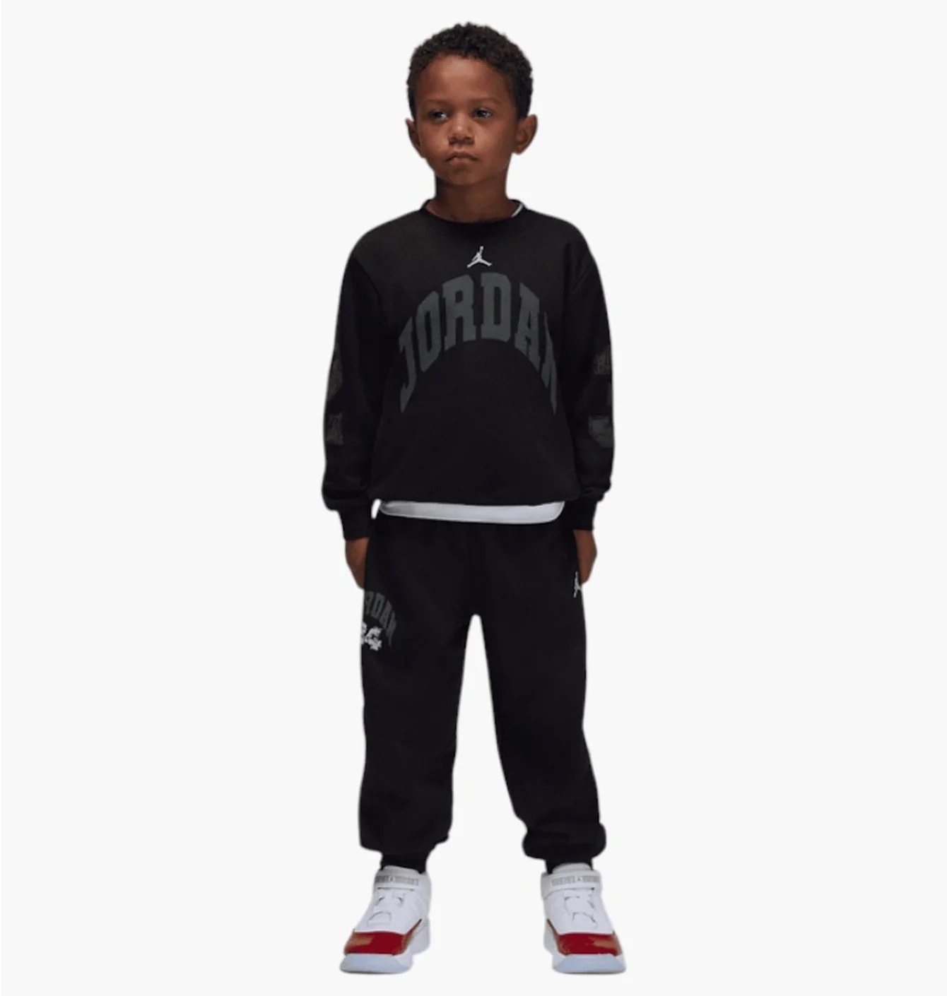 Спортивний костюм дитячий Air Jordan Kinder Sweatpants Set Black 85F101-023