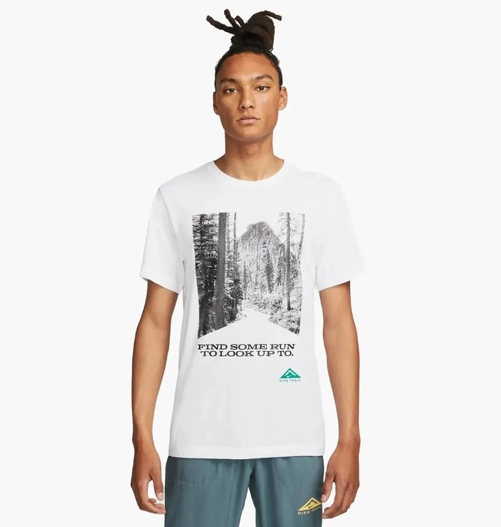 Футболка чоловіча Nike Df Tee Db Trail White Dm5433-100 (DM5433-100)