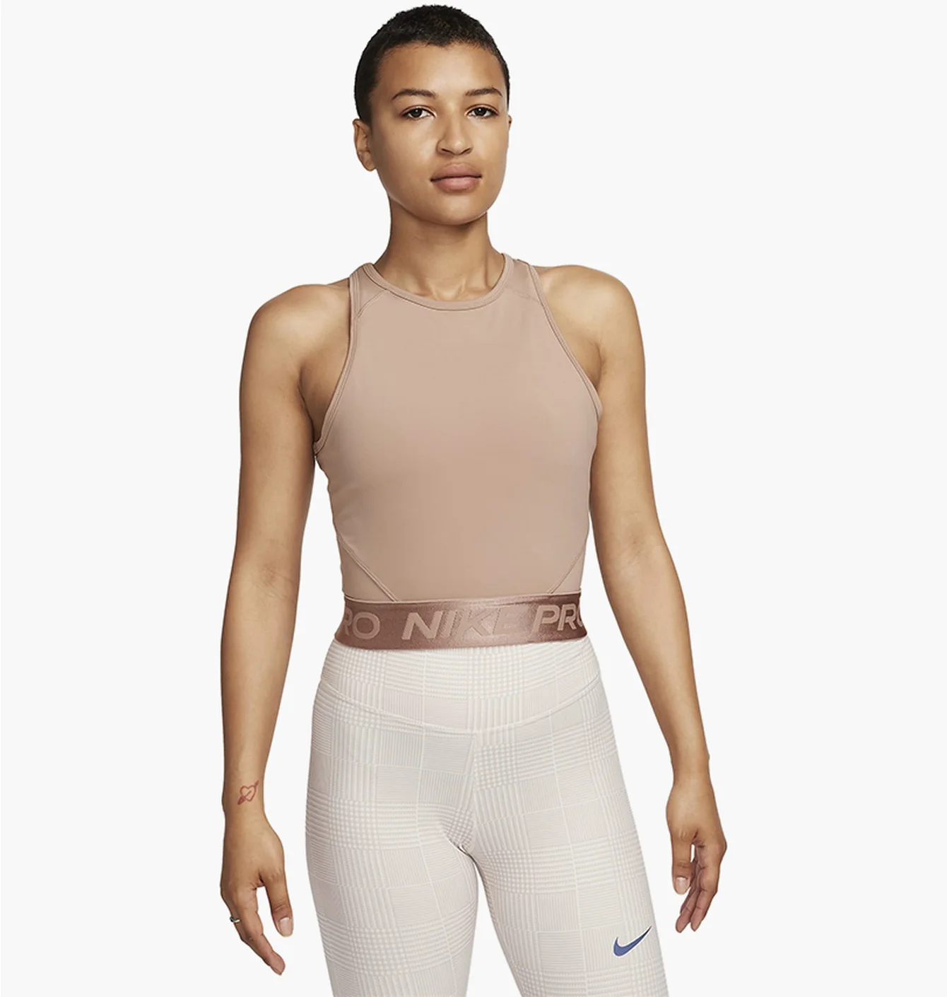 Топ жіночий Nike Pro Dri-Fit Crop Top Brown FQ7934-283