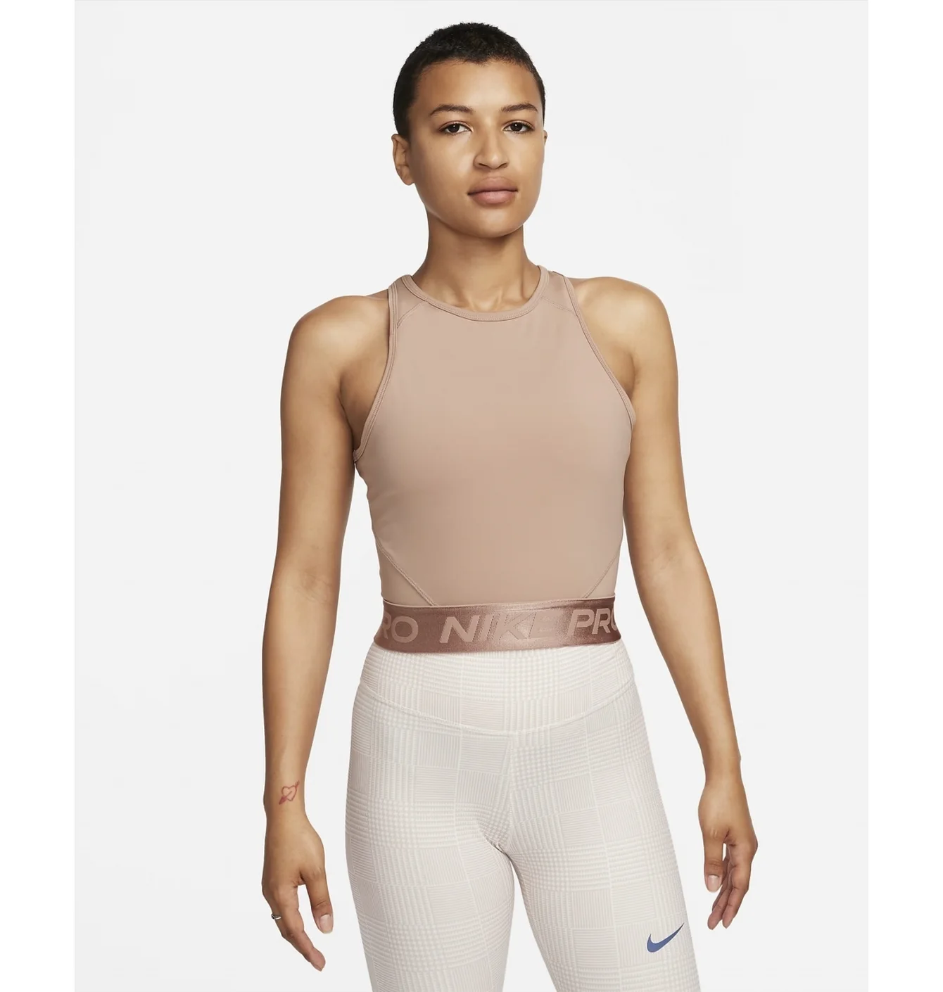 Топ жіночий Nike Pro Dri-Fit Crop Top Brown FQ7934-283