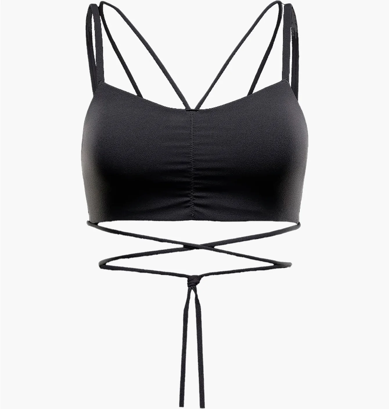 Топ жіночий Nike Zenvy Strappy Wrap Black FV6508-010
