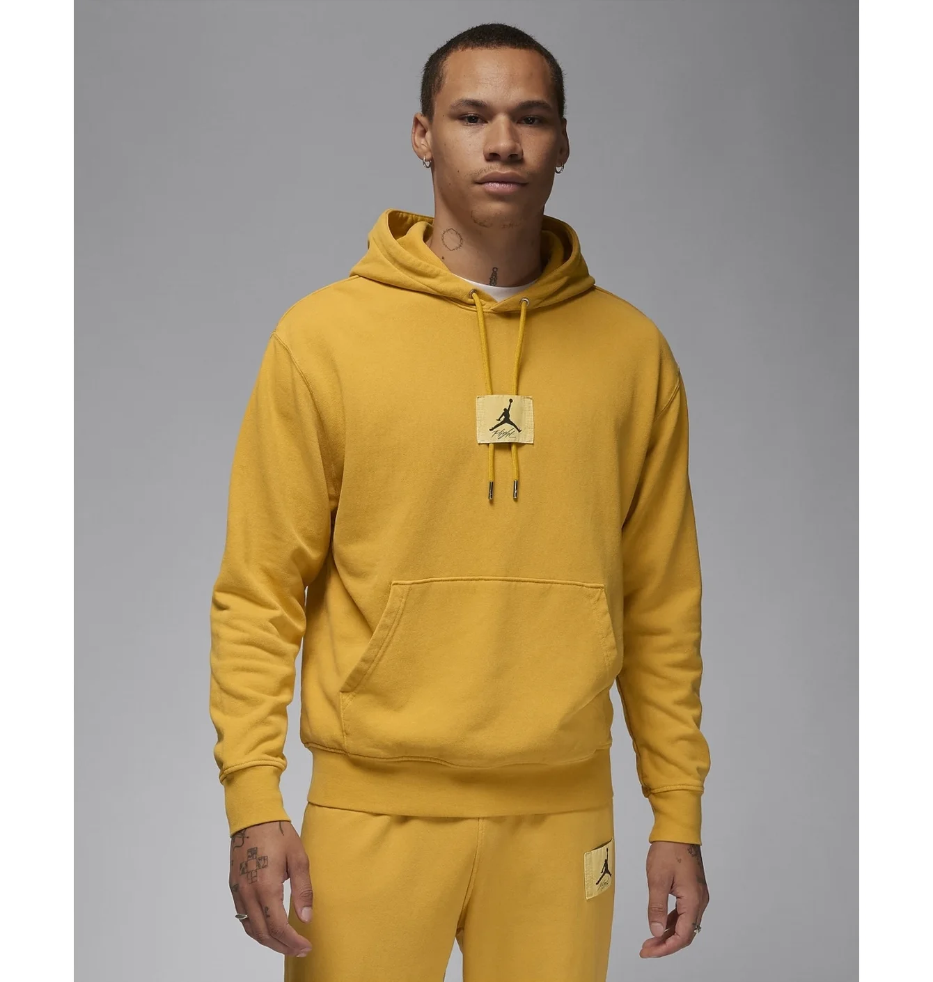 Худі чоловіче Air Jordan Essentials Statement Fleece Washed Pullover Hoodie Yellow FB7290-752