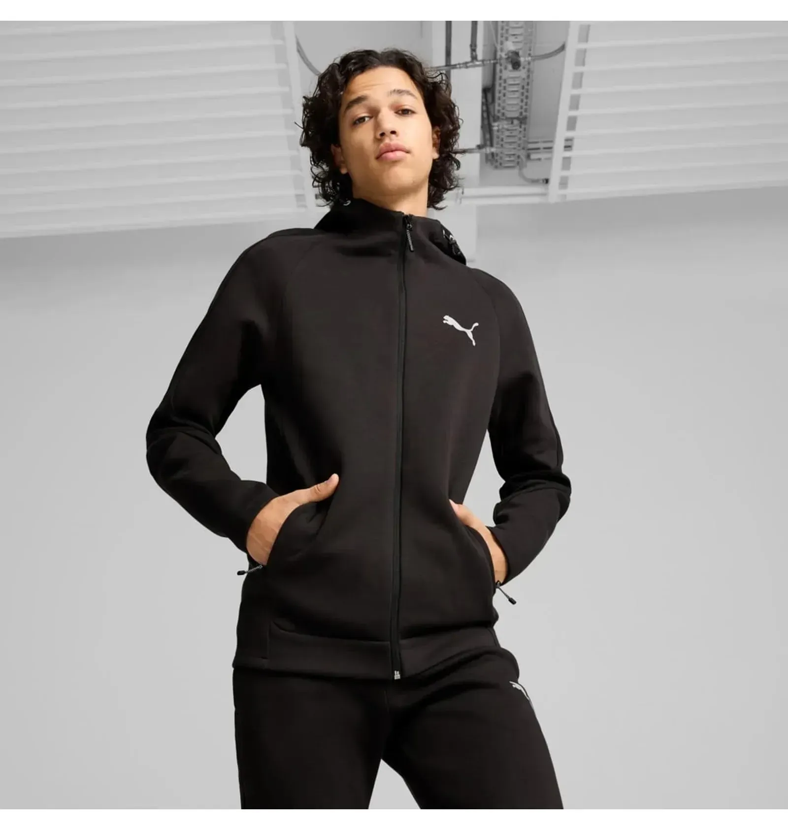 Спортивний костюм чоловічий Puma Evostripe Full-Zip Hoodie Black (681700-01__681702-01)