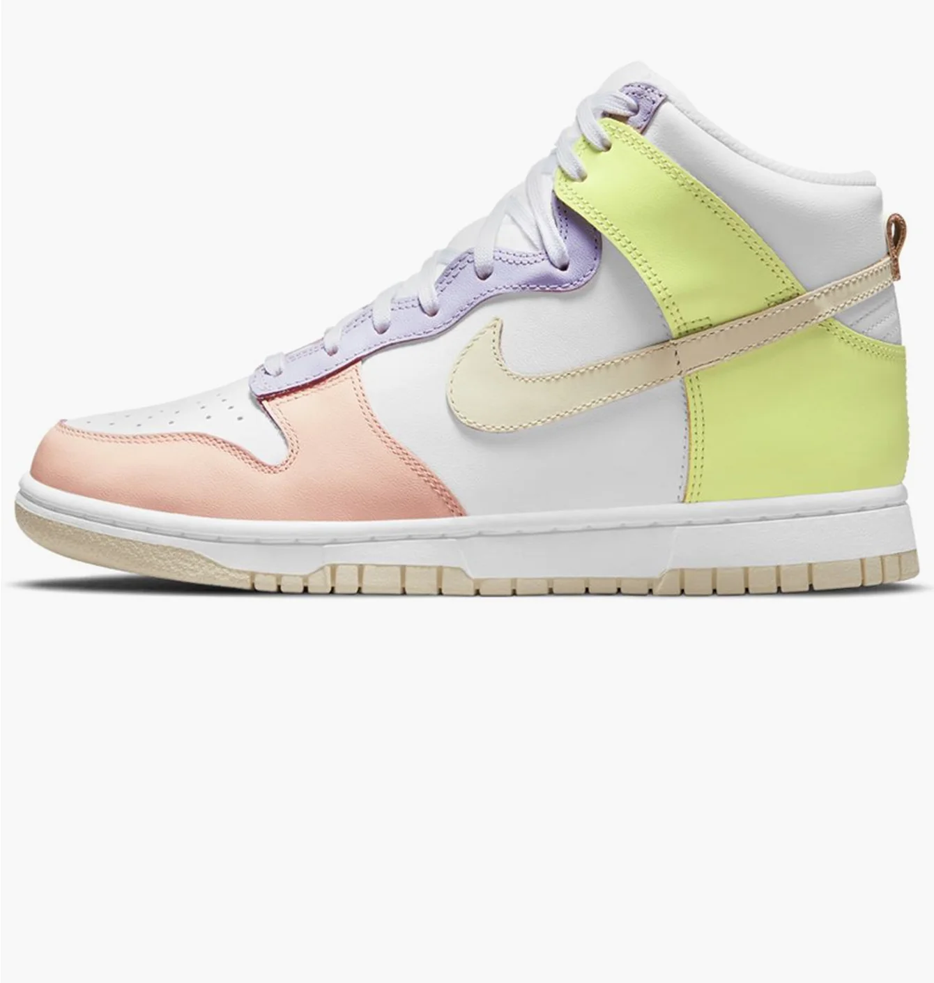 Кросівки жіночі Nike Dunk High White/Yellow Dd1869-108