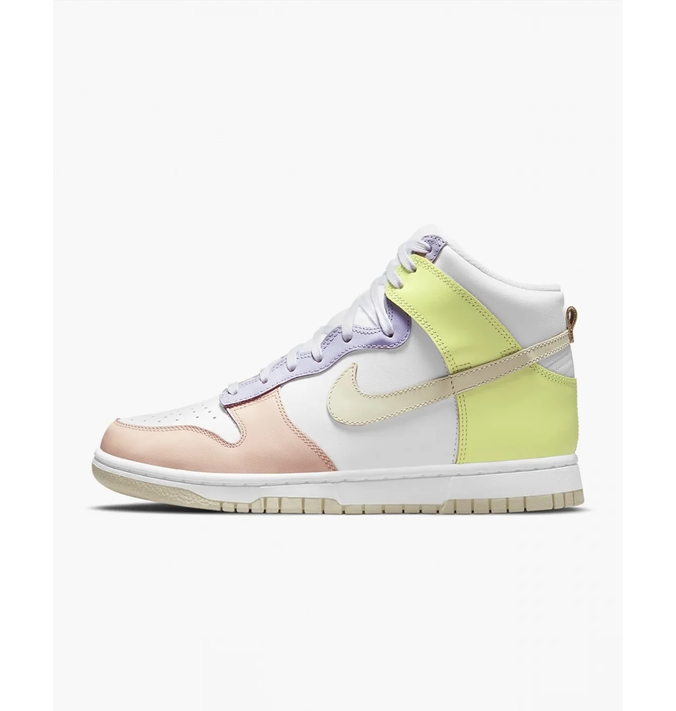 Кросівки жіночі Nike Dunk High White/Yellow Dd1869-108