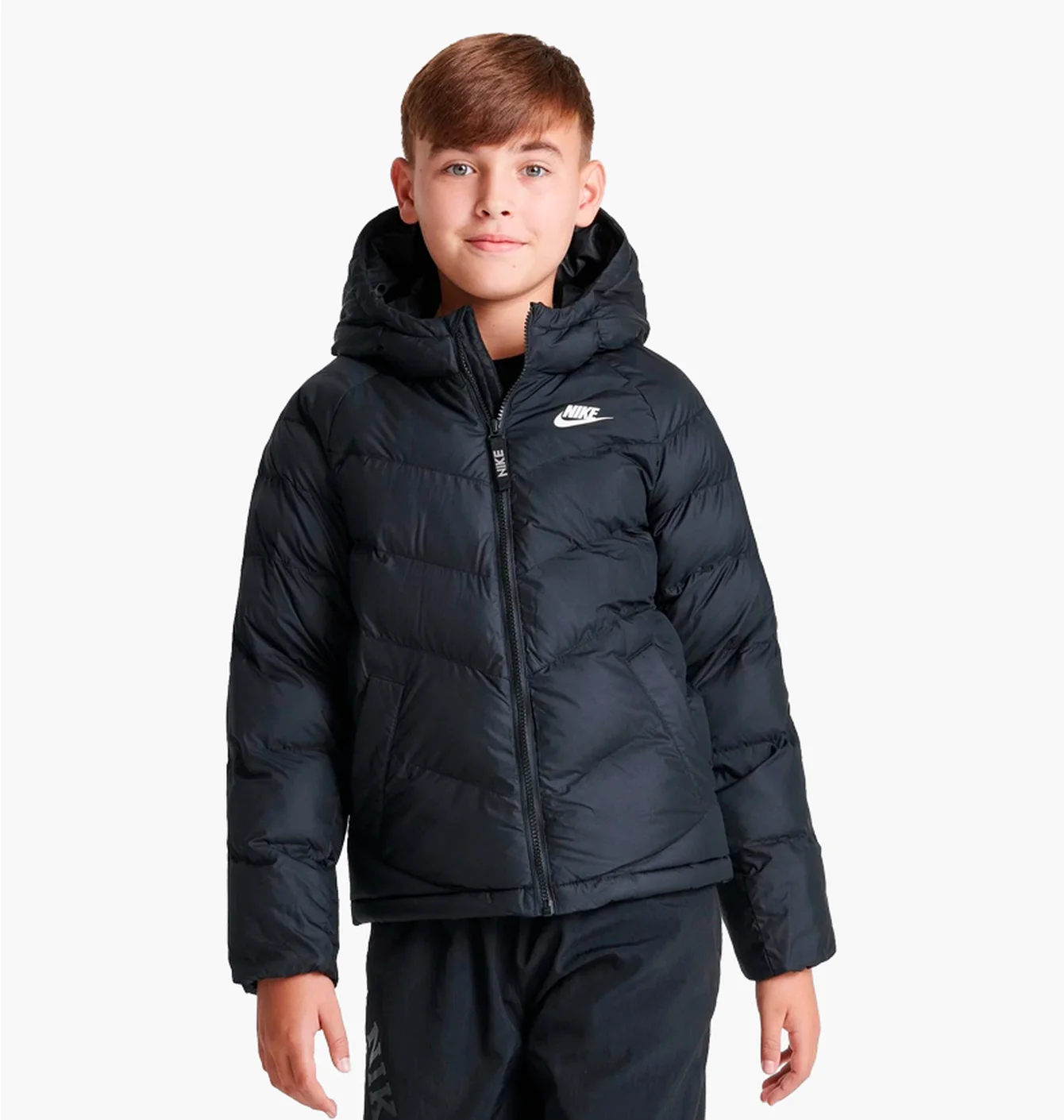 Куртка дитяча Nike Hooded Puffer Black FN7730-010