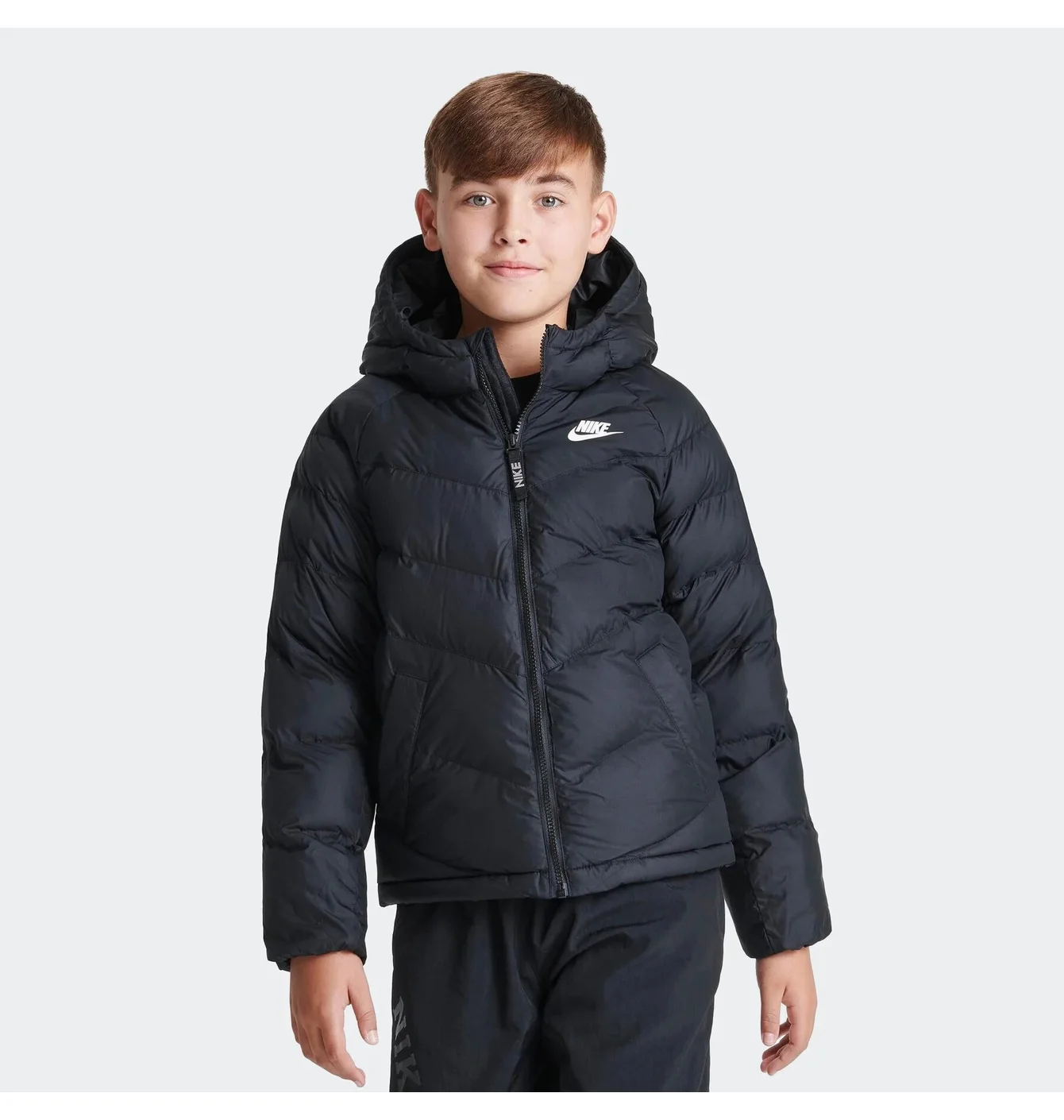 Куртка дитяча Nike Hooded Puffer Black FN7730-010