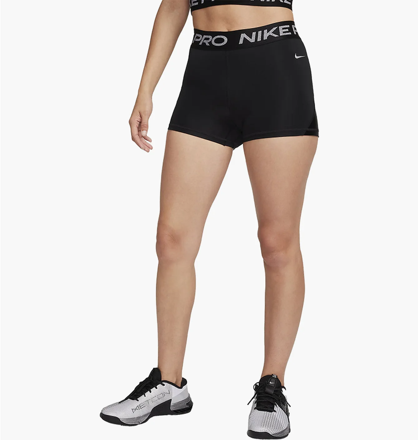 Шорти жіночі Nike Pro Mid-Rise 3 Shorts Black FB5586-010
