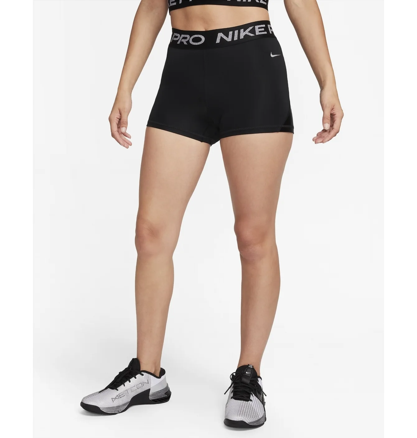Шорти жіночі Nike Pro Mid-Rise 3 Shorts Black FB5586-010