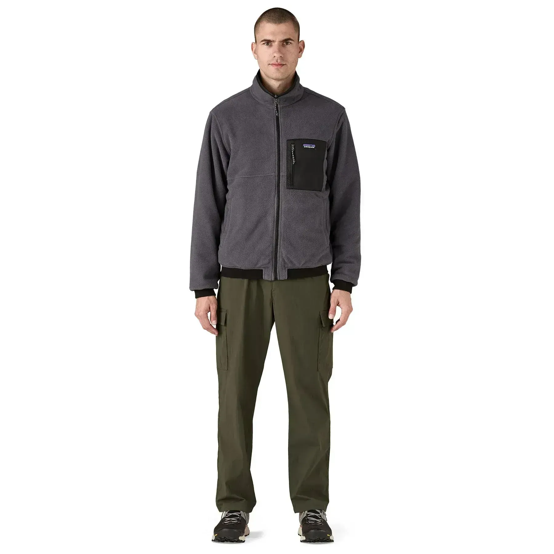 Куртка чоловіча Patagonia Reversible Shelled Microdini Fleece Jacket (26215-BLK)