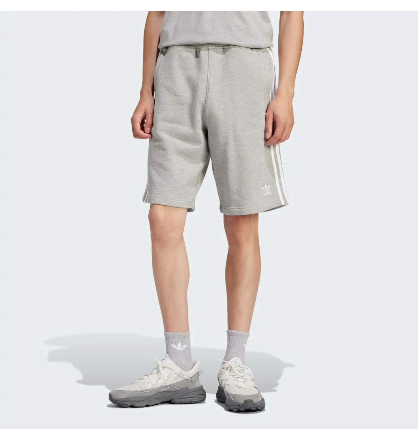 Шорти чоловічі Adidas Adicolor 3-Stripes Shorts Grey IU2340