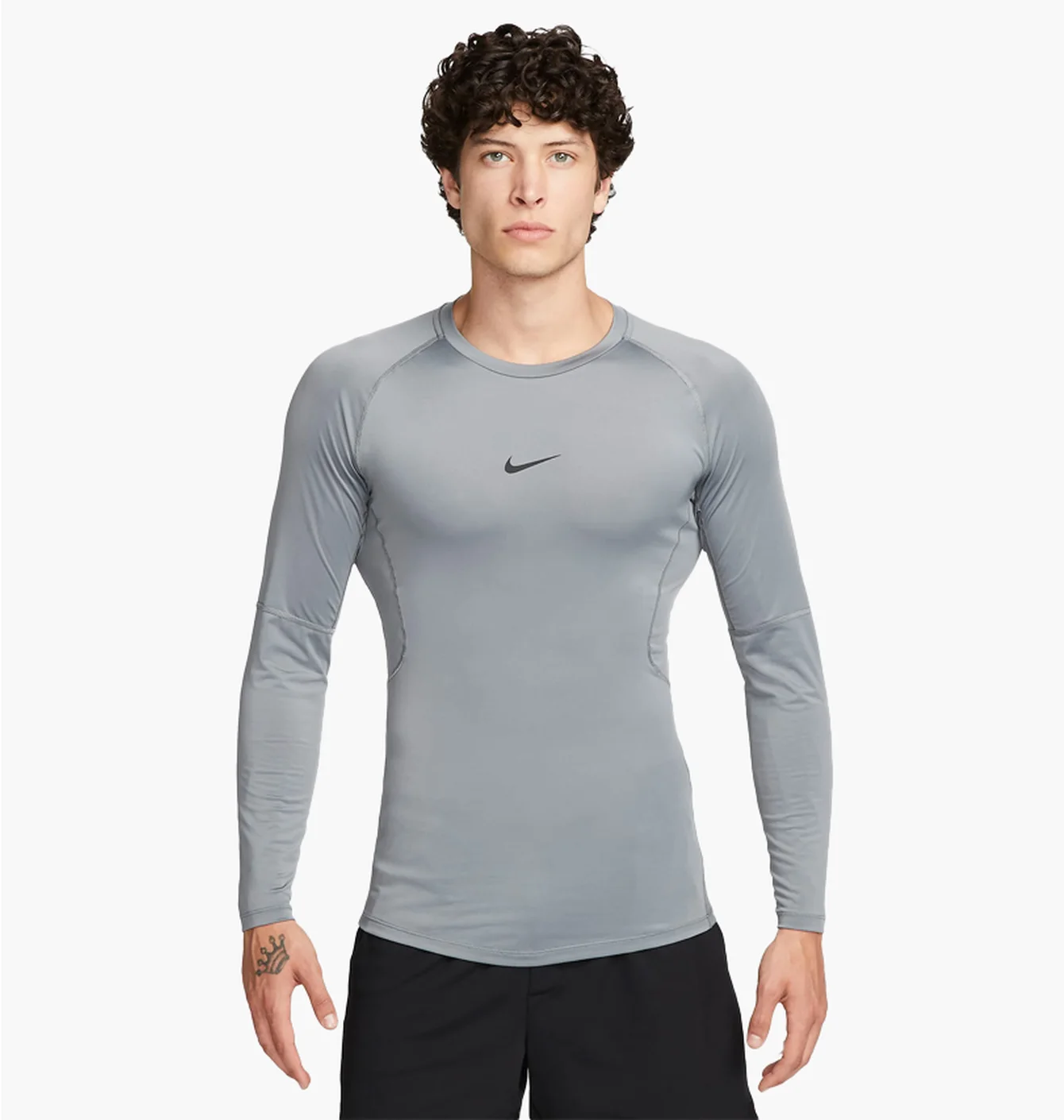 Лонгслів чоловічий Nike Pro MenS Dri-Fit Tight Long-Sleeve Fitness Top Grey FB7919-084