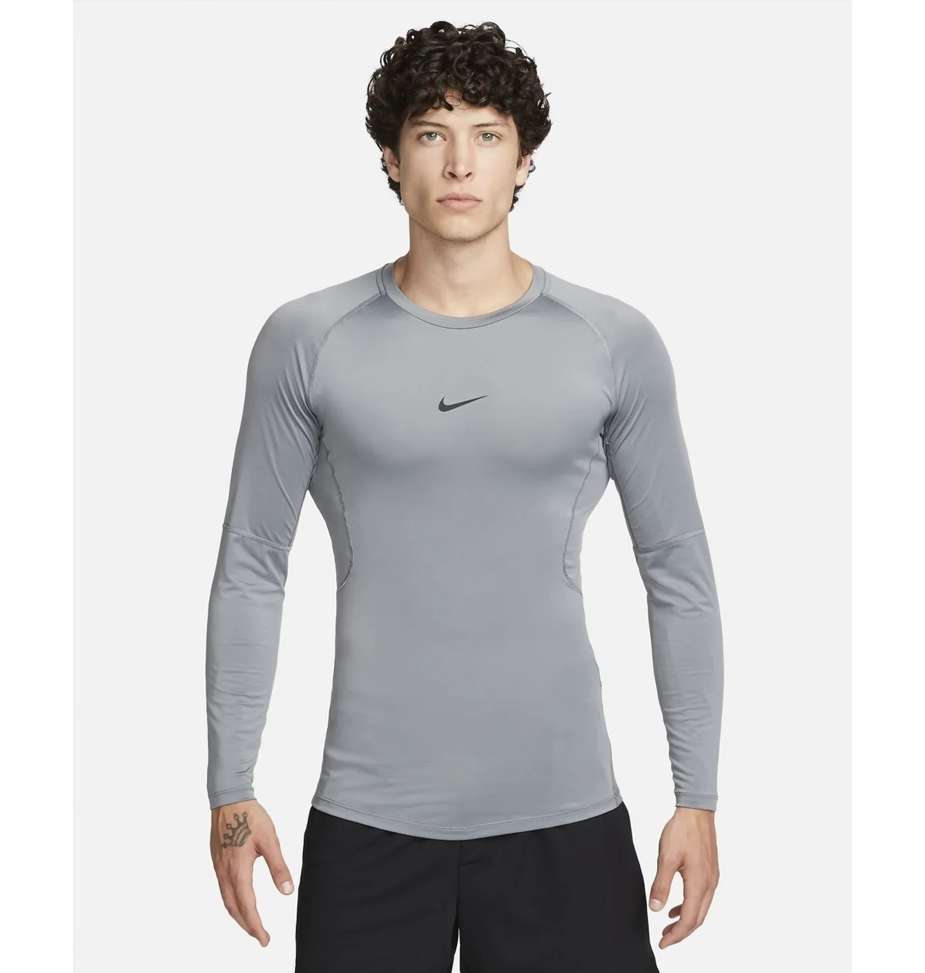 Лонгслів чоловічий Nike Pro MenS Dri-Fit Tight Long-Sleeve Fitness Top Grey FB7919-084
