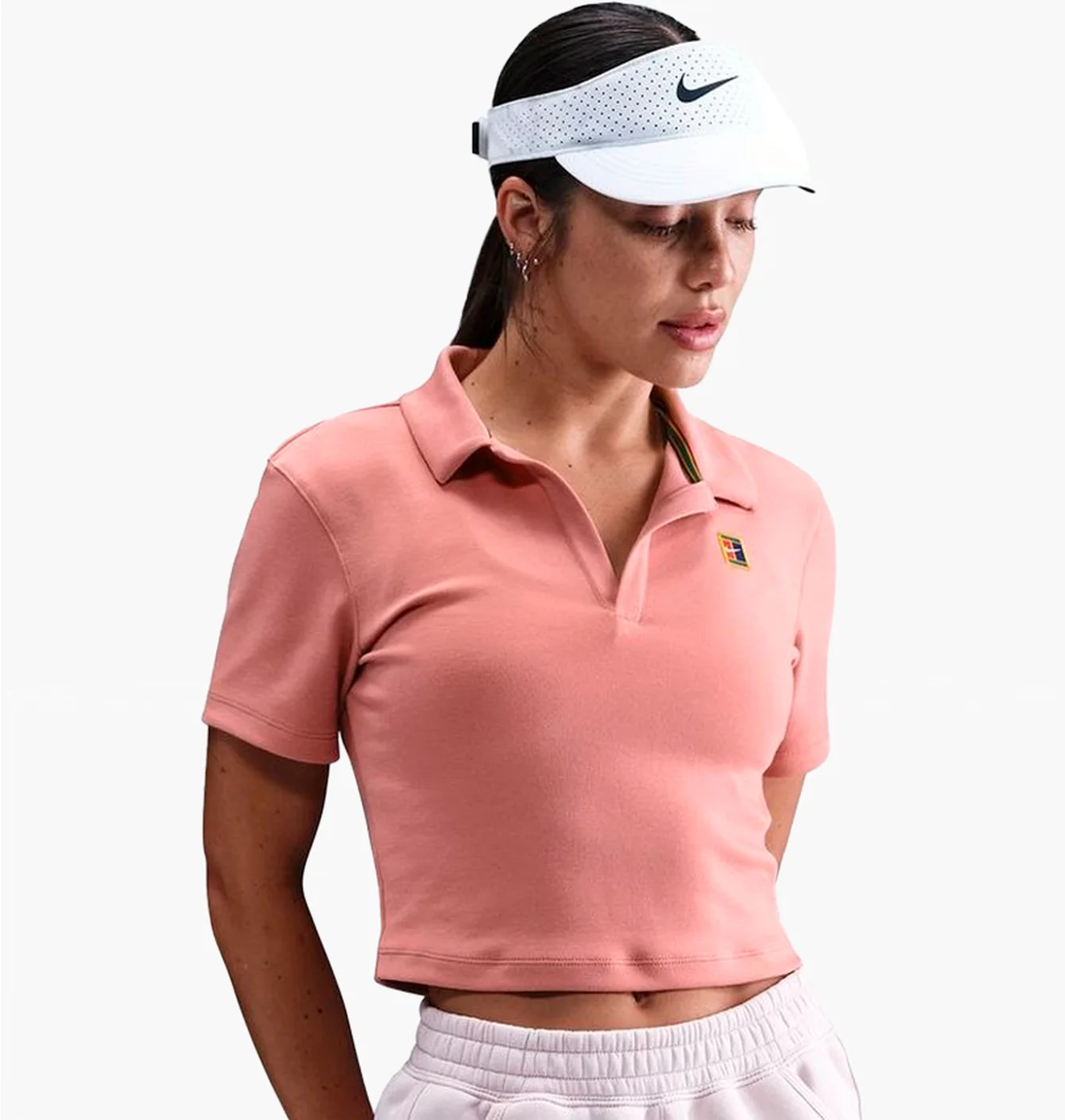 Поло жіноче Nike Court Heritage Pink HJ8992-618