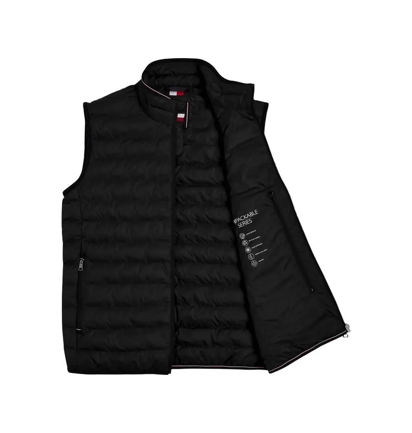 Жилетка чоловіча Tommy Hilfiger Regular Fit Quilted Vestzip Black MW0MW18762-BDS
