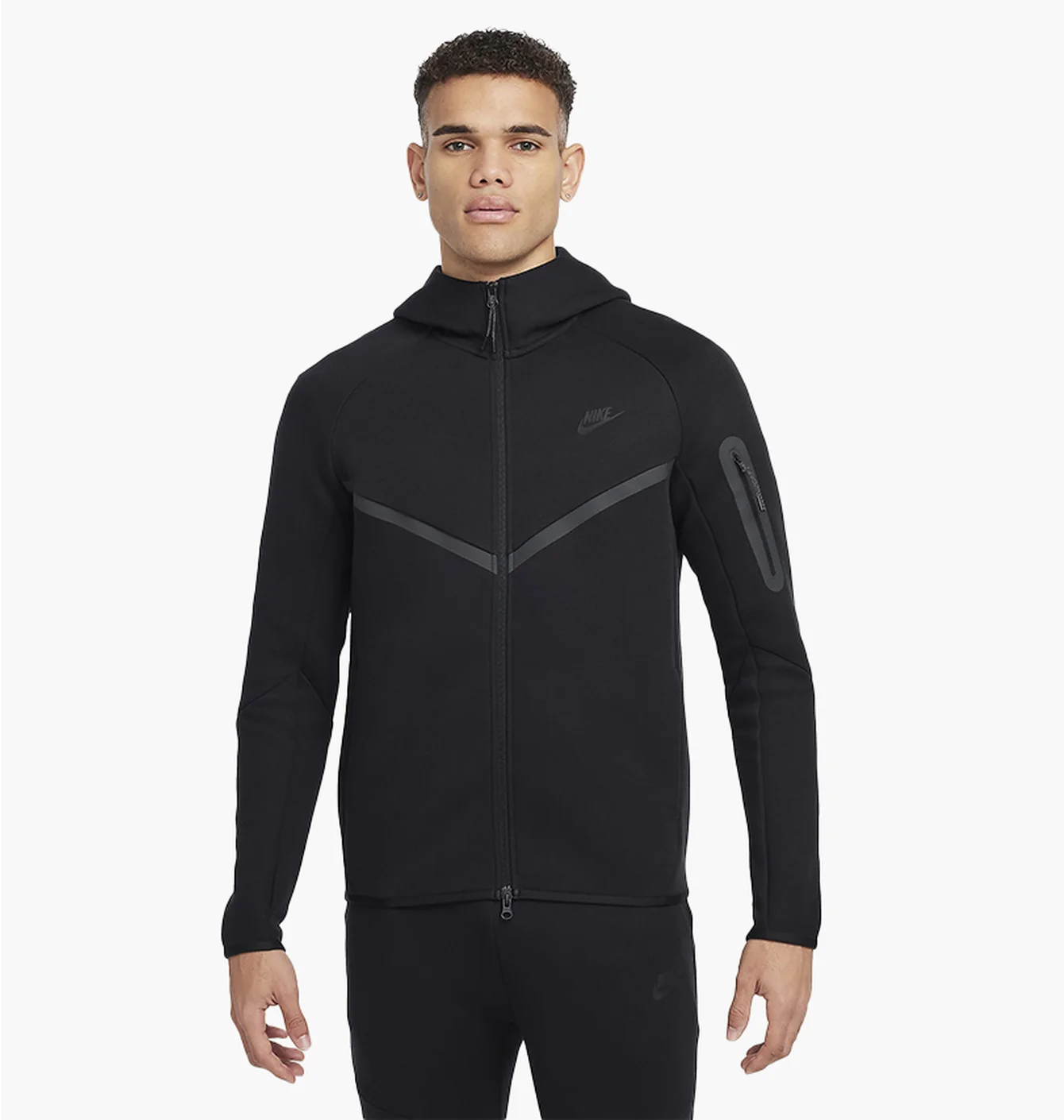 Толстовка чоловіча Nike Sportswear Tech Fleece Windrunner Black HV0949-010