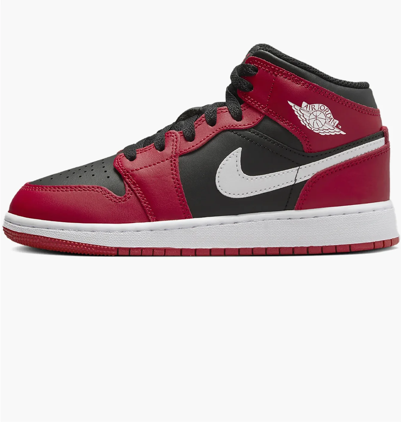 Кросівки дитячі Air Jordan 1 Mid Gs Red/Black DQ8423-061