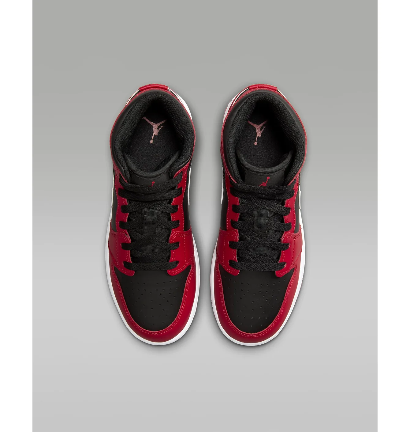 Кросівки дитячі Air Jordan 1 Mid Gs Red/Black DQ8423-061