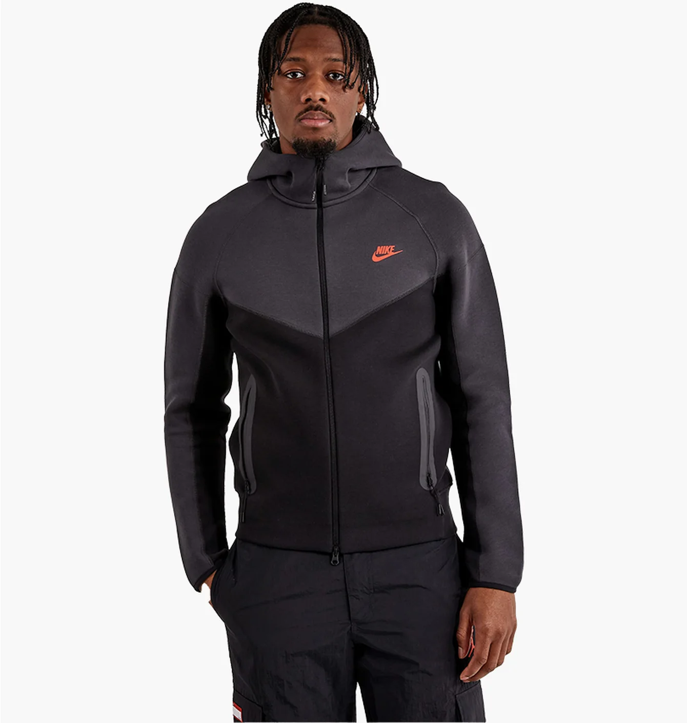 Толстовка чоловіча Nike Tech Fleece Windrunner Full-Zip Hoodie Black FB7921-013