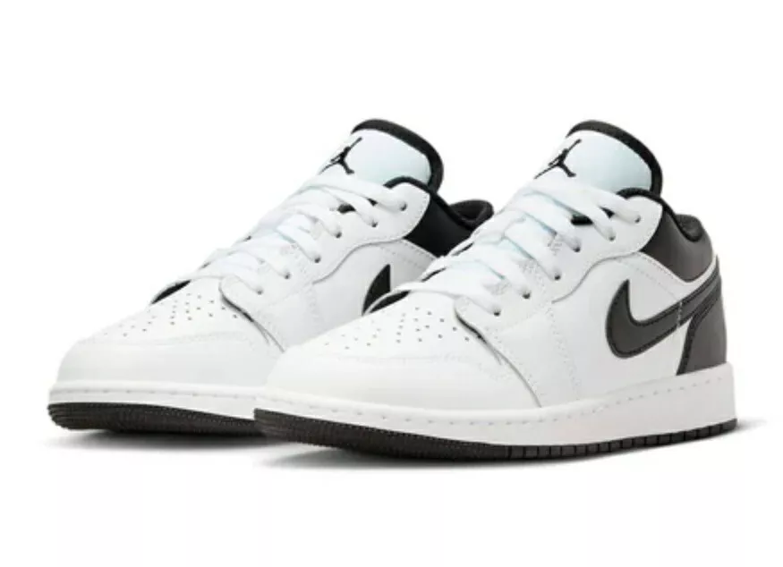 Кросівки дитячі Air Jordan 1 Low Gs White/Black 553560-132
