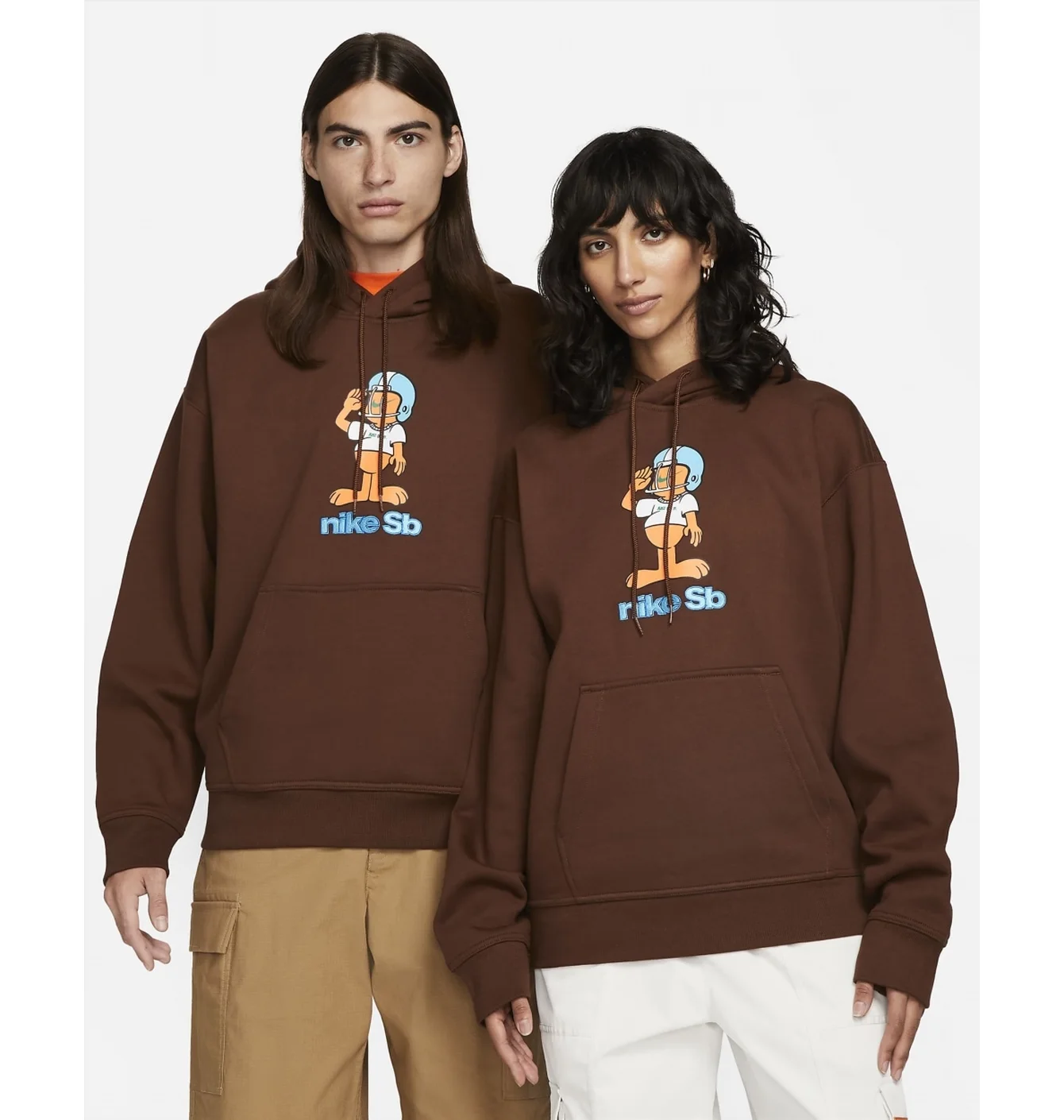 Худі унісекс Nike Sb Fleece Skate Pullover Hoodie Brown FN0547-259