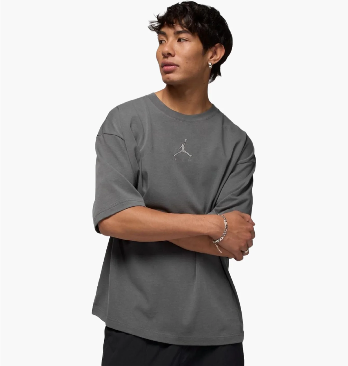 Футболка чоловіча Air Jordan Ovsz Ss Crew Grey IB7345-068