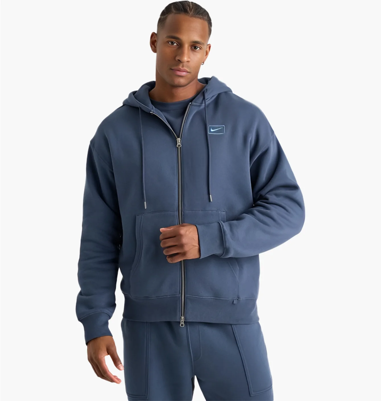 Толстовка чоловіча Nike Swoosh Box Graphic Full-Zip Blue IQ2770-437