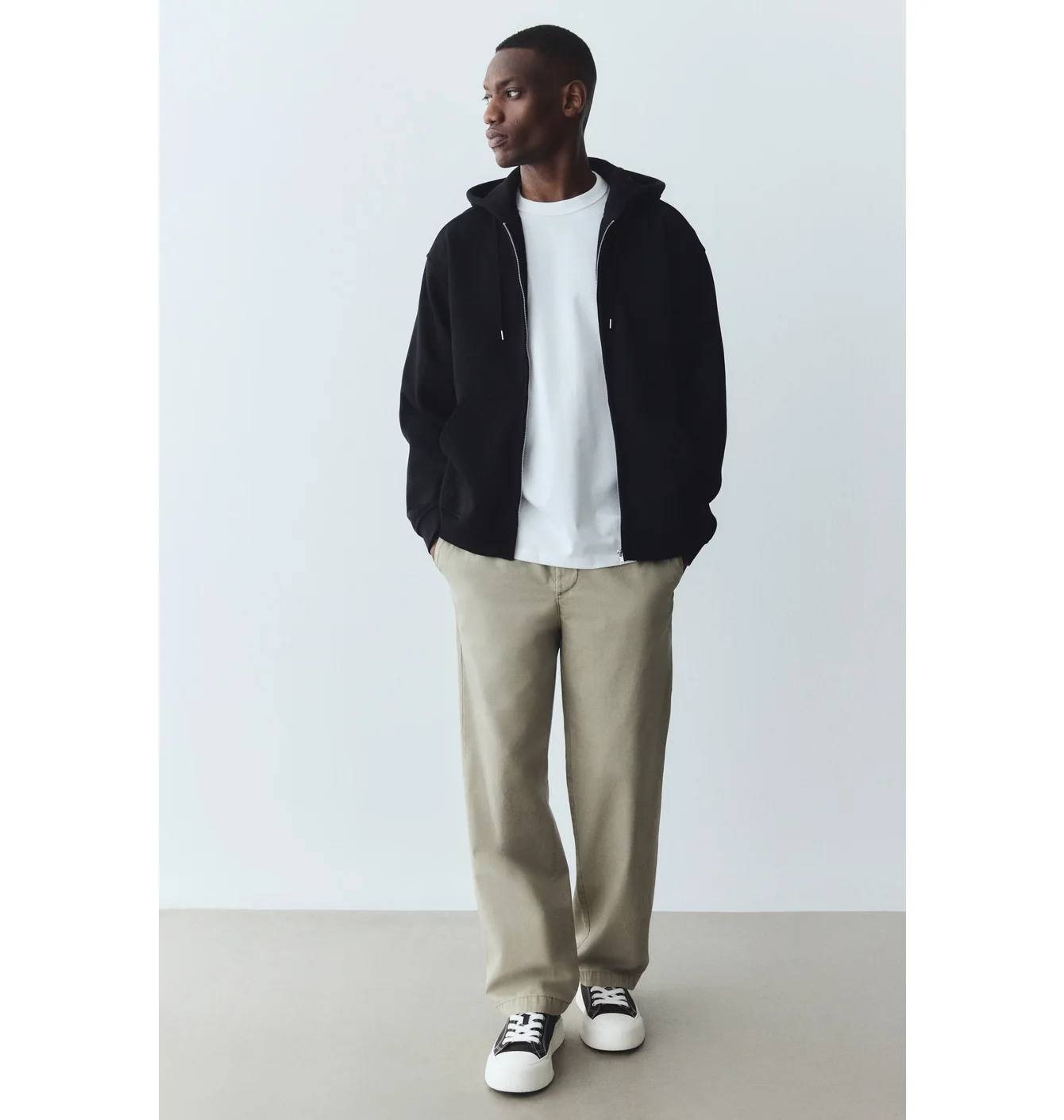 Толстовка чоловіча Capuchonvest Loose-Fit Black 1308010007
