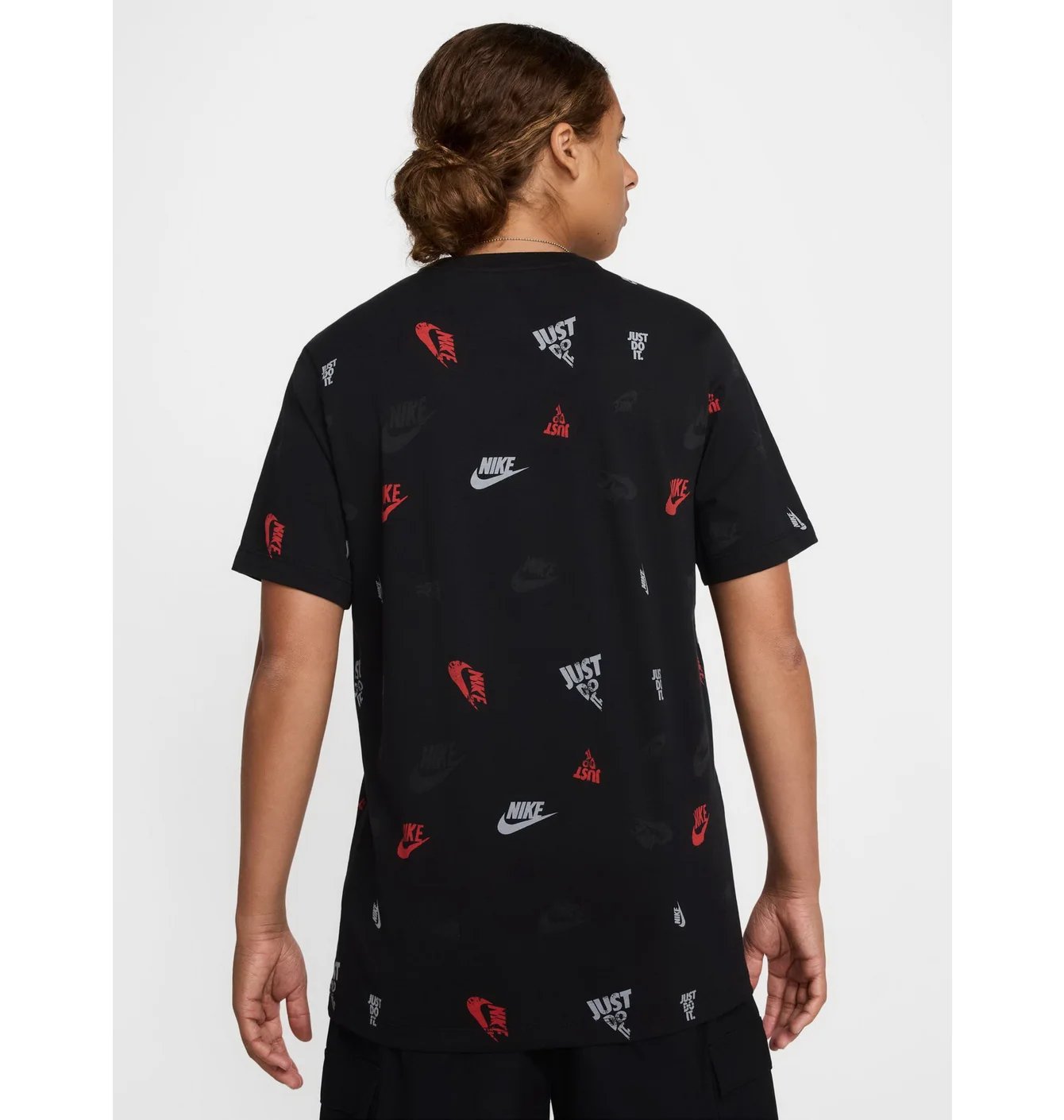 Футболка чоловіча Nike M Nsw Tee 12Mo Aop Sp25 Black HJ0561-010