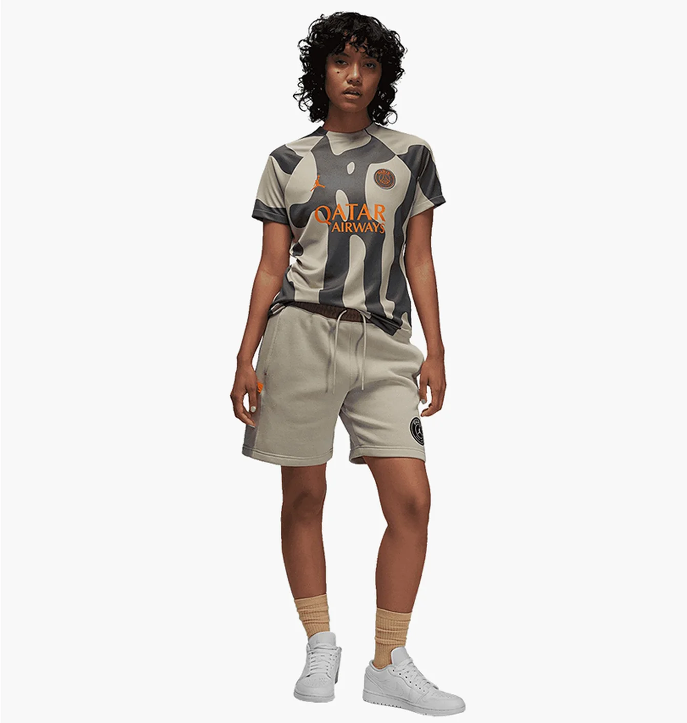 Шорти жіночі Air Jordan X Psg Fleece Shorts Beige DZ3269-230