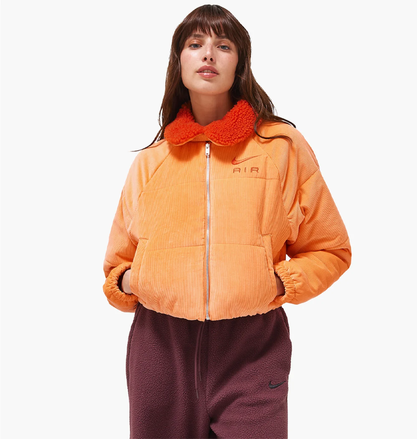 Куртка жіноча Nike Nsw Air Tf Cord Wntr Jkt Orange Dq6930-871