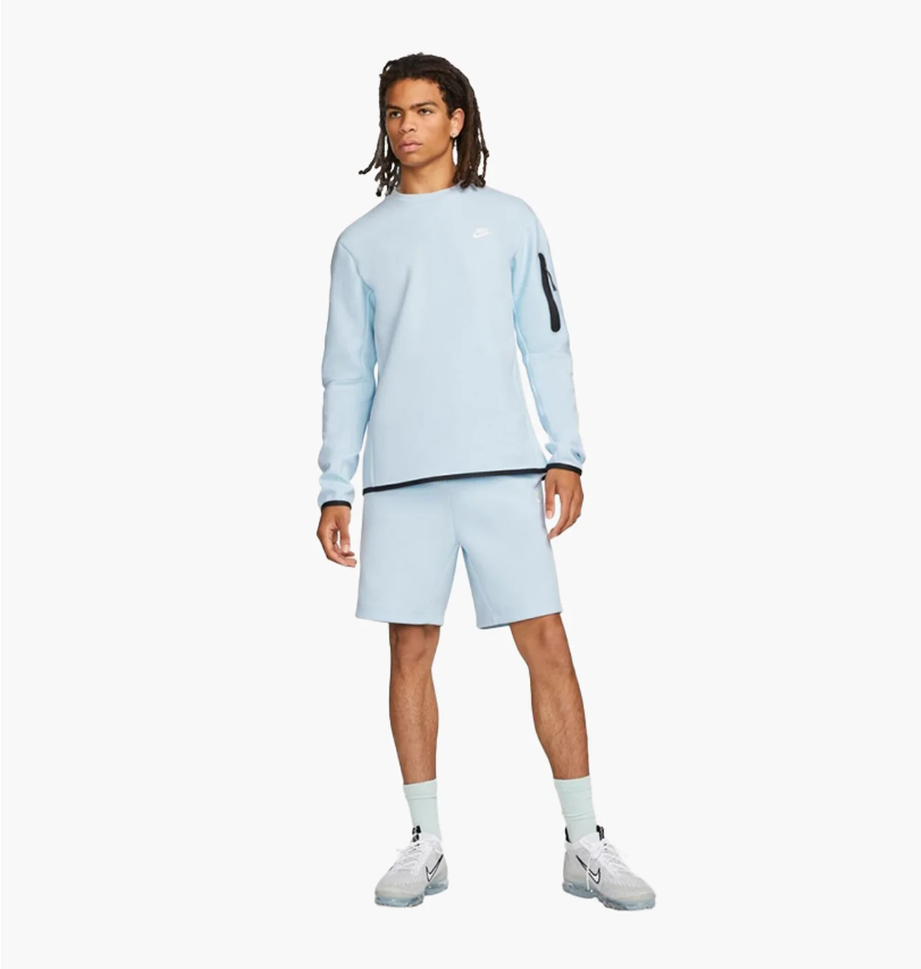 Світшот чоловічий Nike Sportwear Tech Fleece Crew Light Blue CU4505-441