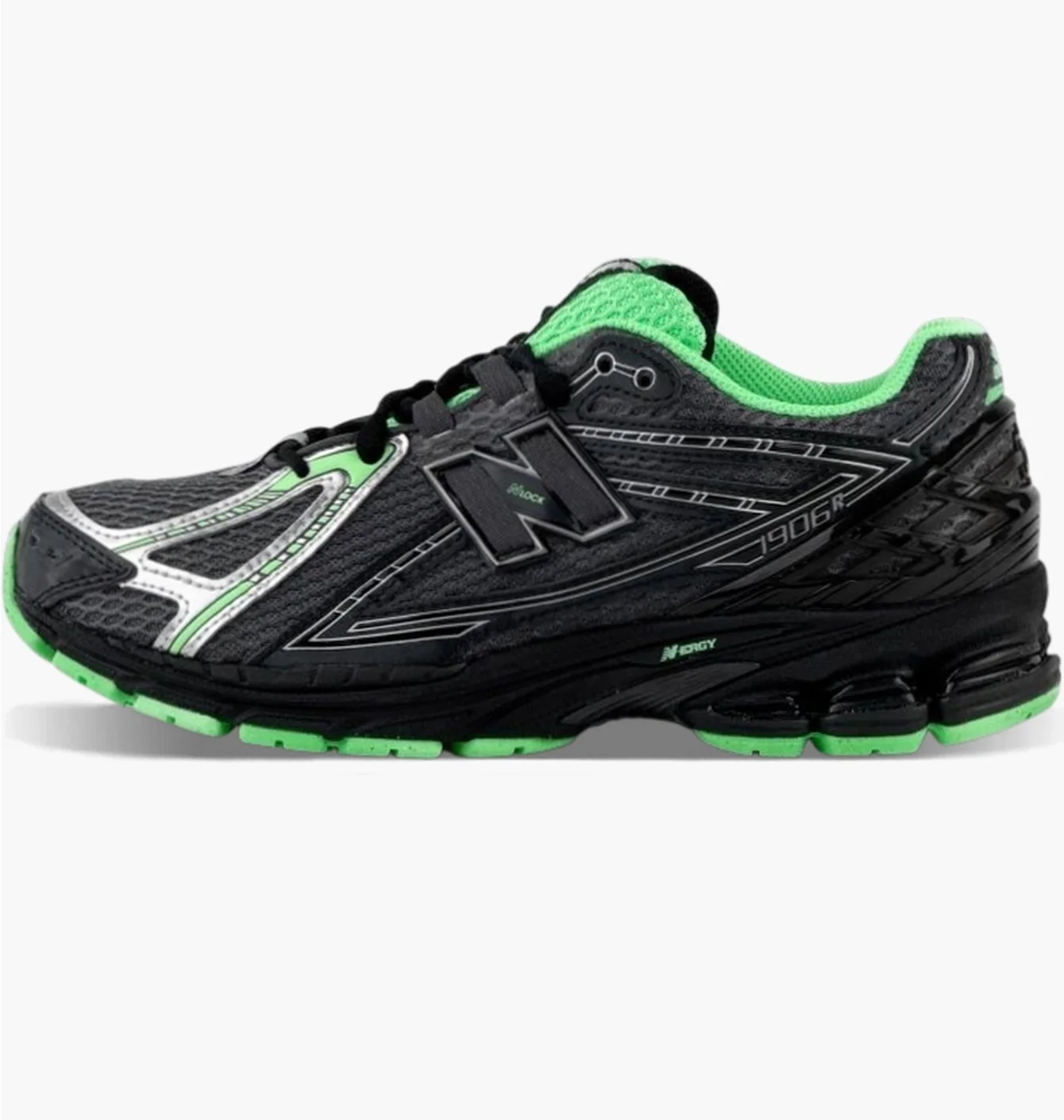 Кросівки чоловічі New Balance 1906R Black/Green U1906806