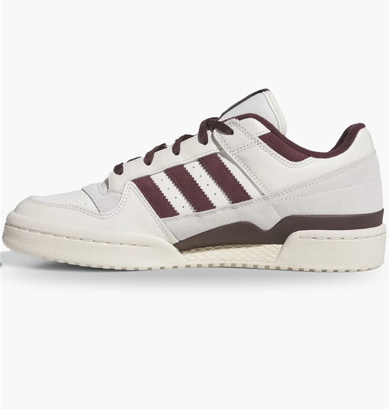 Кросівки чоловічі Adidas Forum Low Cl White/Bordo JQ0206