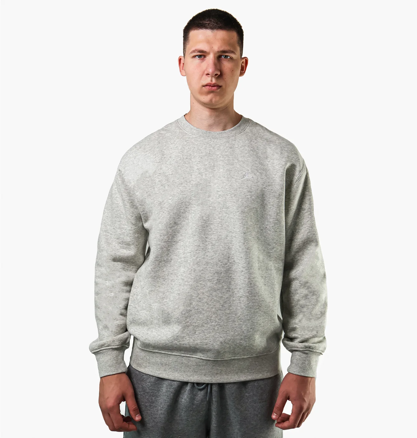 Світшот чоловічий Air Jordan Brooklyn Fleece Sweatshirt Gray Grey FV7293-050