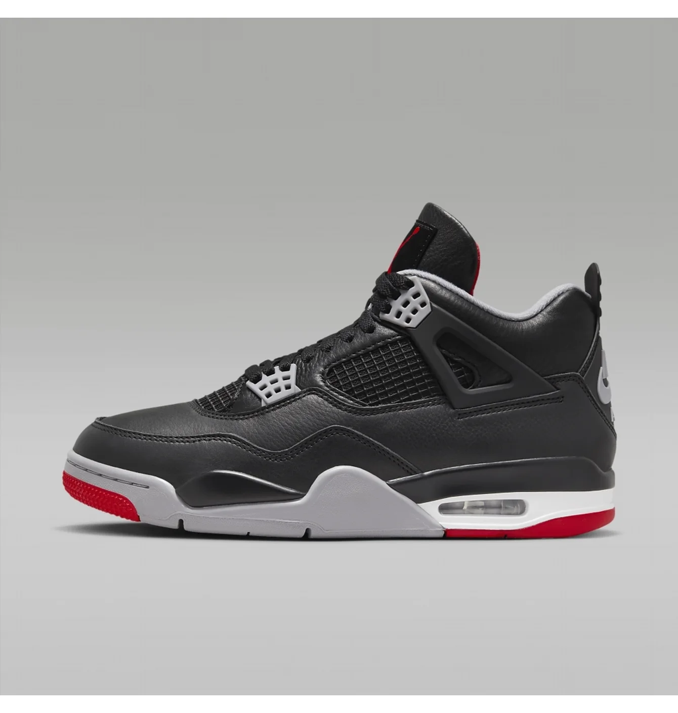 Кросівки чоловічі Air Jordan 4 Retro Bred Reimagined Black FV5029-006