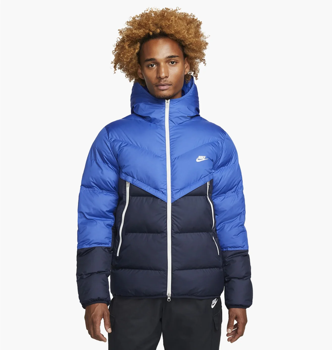Пуховик чоловічий Nike M Nk Sf Wr Pl-Fld Hd Jkt Blue Dr9605-480