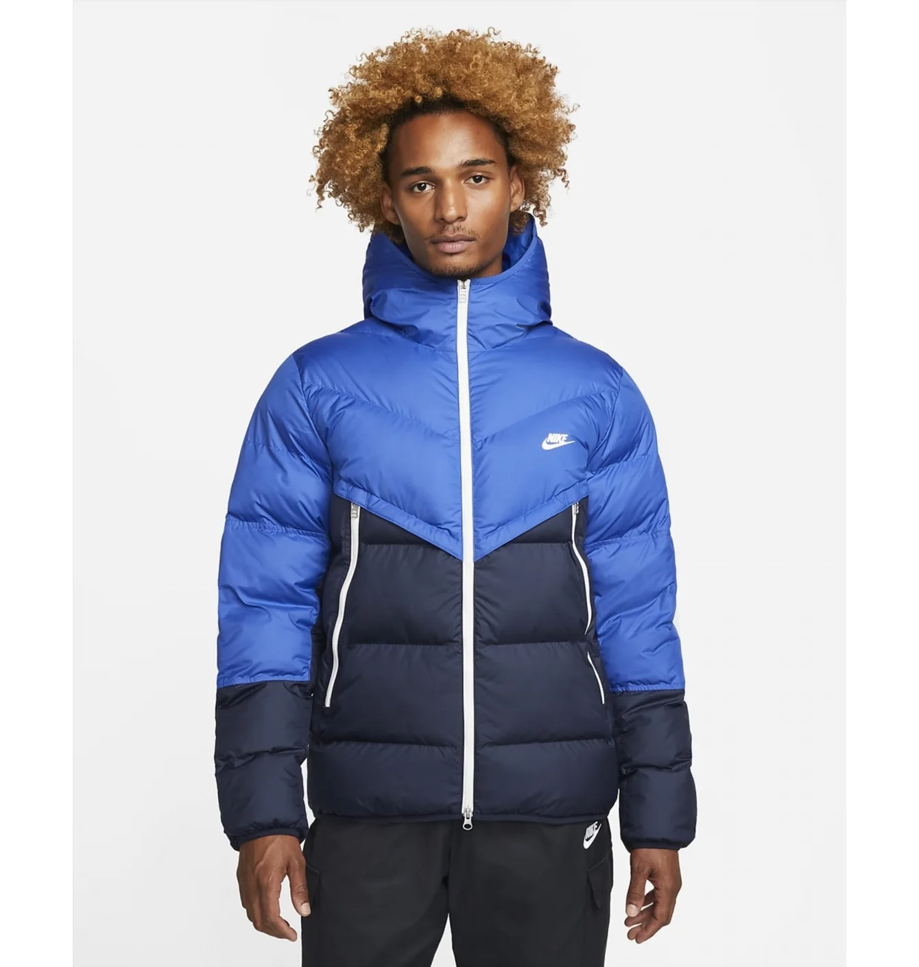 Пуховик чоловічий Nike M Nk Sf Wr Pl-Fld Hd Jkt Blue Dr9605-480