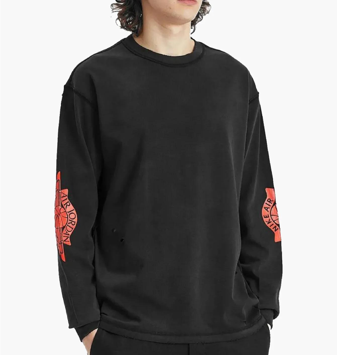 Лонгслів чоловічий Air Jordan Air Wsh 85 Ls Crew Black IB3134-010
